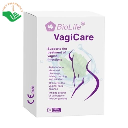 Viên đặt Biolife Vagicare điều trị nhiễm khuẩn âm đạo