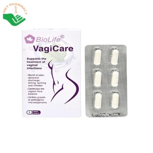 Viên đặt Biolife Vagicare điều trị nhiễm khuẩn âm đạo