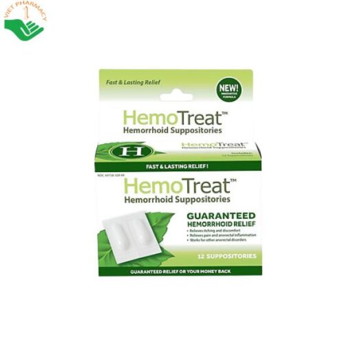 Viên đặt hỗ trợ điều trị trĩ HemoTreat H