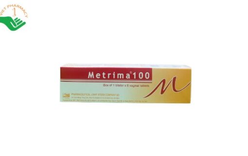 Viên đặt phụ khoa Metrima 100 trị bệnh nấm Candida ở âm hộ, âm đạo.