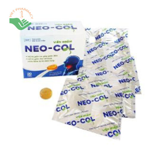 Viên ngậm giảm ho và đau rát họng Neo-Col