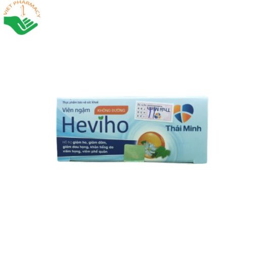 Viên ngậm Heviho không đường - Hỗ trợ giảm ho, giảm đau rát họng