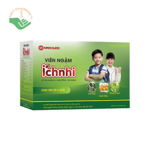 Viên ngậm Ích Nhi hỗ trợ giảm các triệu chứng ho ở trẻ