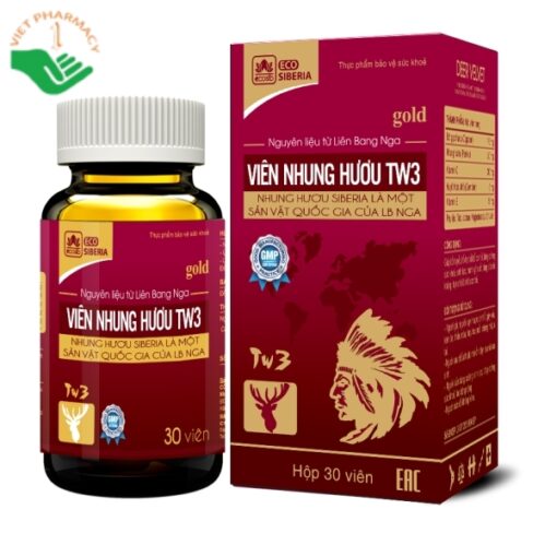 Viên Nhung Hưu TW3 hỗ trợ tăng cường sức khỏe