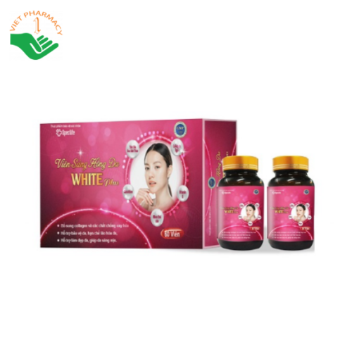 Viên sáng hồng da White Plus