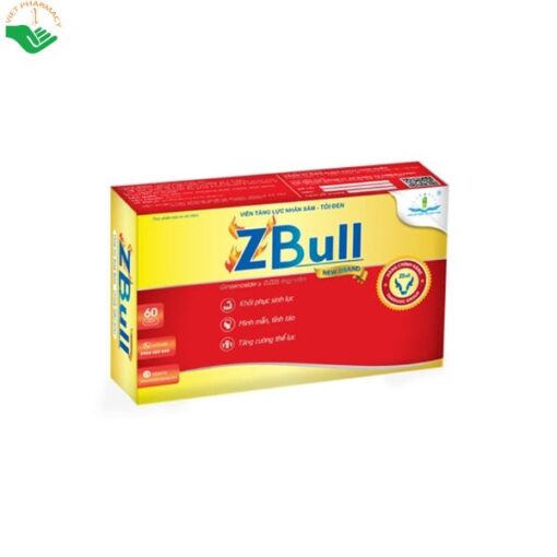 Viên tăng lực nhân sâm, tỏi đen ZBull New Brand M