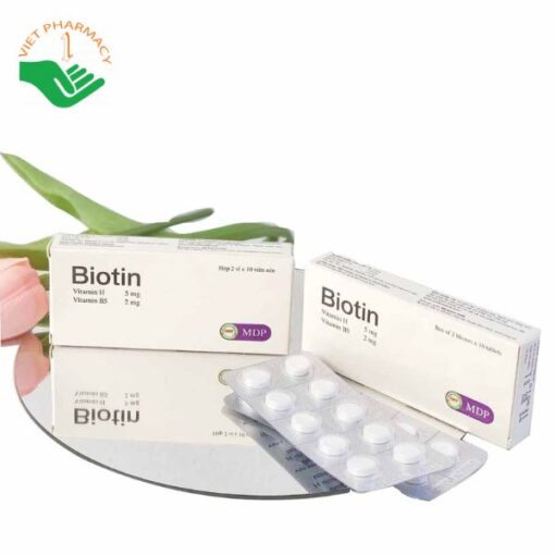 Viên uống Biotin- Bổ sung Vitamin H và Vitamin B5