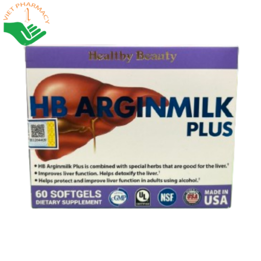 Viên uống bổ gan Healthy Beauty HB Arginmilk Plus