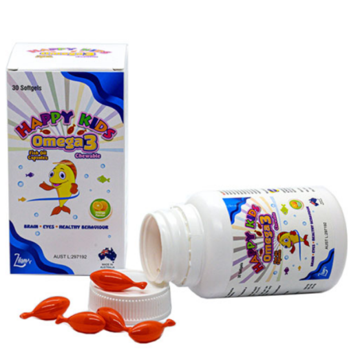 Viên nhai bổ mắt Happy Kids Omega 3