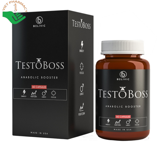 Viên uống bổ thận tráng dương, tăng cường sức khỏe sinh lý nam Testoboss