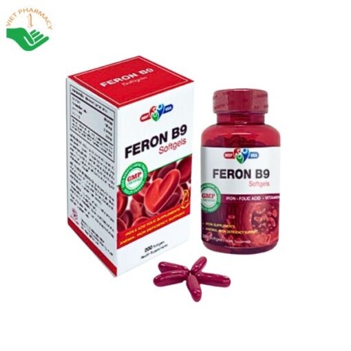 Viên uống bổ sung sắt Feron B9 – Softgels