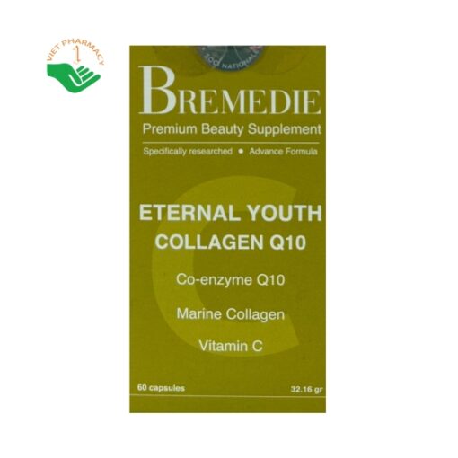 Bremedie Eternal Youth Collagen Q10 - Viên uống tăng độ ẩm da, chống lão hóa