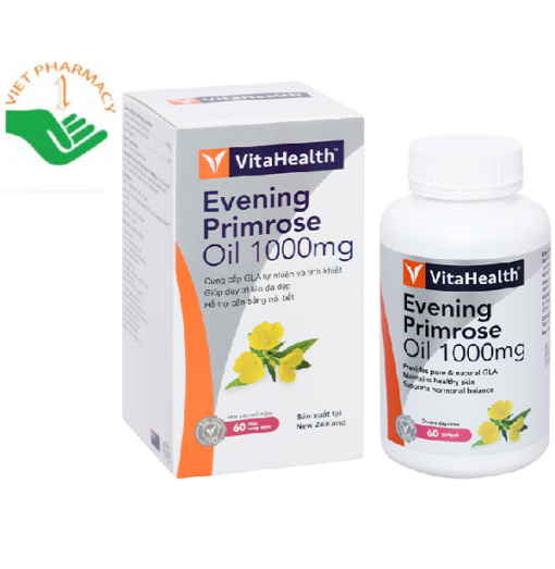 Viên uống cân bằng nội tiết tố Vitahealth Evening Primrose Oil 1000mg