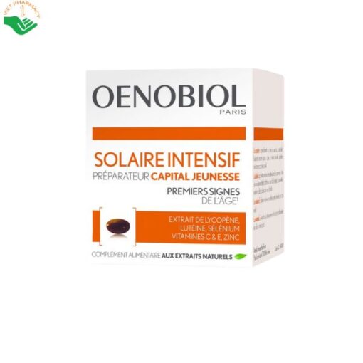 Viên uống chống nắng nội sinh trẻ hoá da Oenobiol Solaire Intensif Capital Jeunesse