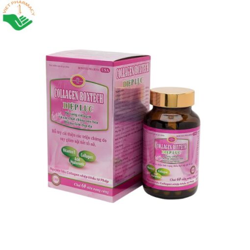 Viên uống Collagen Roxtech Diệp Lục hỗ trợ giảm nám, chống lão hóa