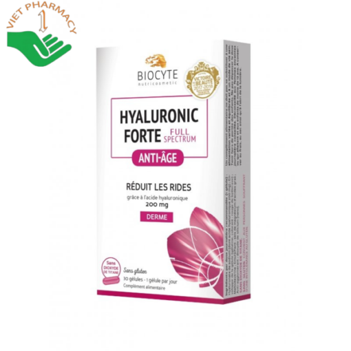 Viên uống cung cấp độ ẩm da Biocyte Hyaluronic Forte Full Spectrum