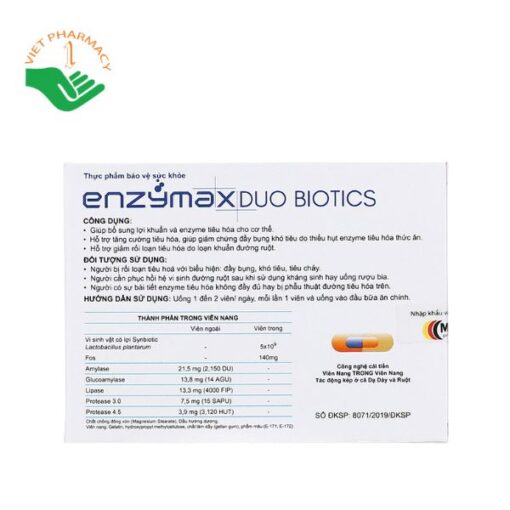 Viên uống Enzymax Duo Biotics