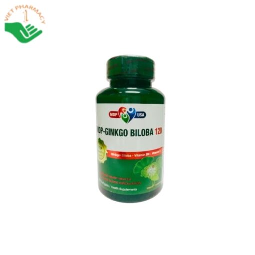 Viên uống Ginkgo Biloba 120 hỗ trợ tăng cường tuần hoàn não