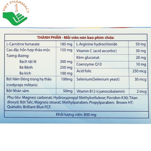 Viên uống giúp bổ thận tráng dương GOTOSAN TW3