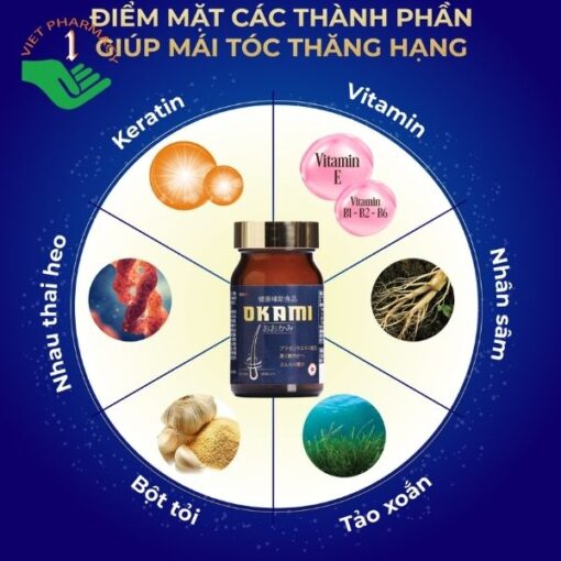 Viên uống giúp tóc chắc khỏe Okami