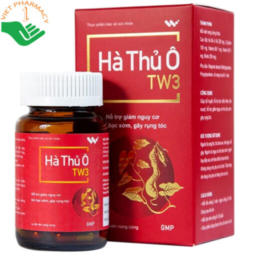 Hà Thủ Ô TW3 60 viên giúp giảm rụng tóc, ngừa tóc bạc sớm