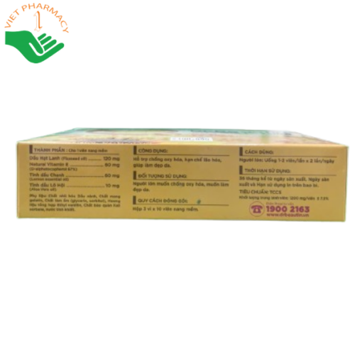 Viên uống hỗ trợ chống lão hóa da Dr.Beautin-Natural Vitamin E + C