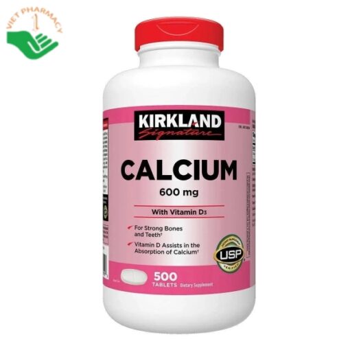 Viên uống Kirkland Calcium 600mg Vitamin D3