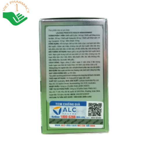 Viên uống Lalisse Prostate Health Management