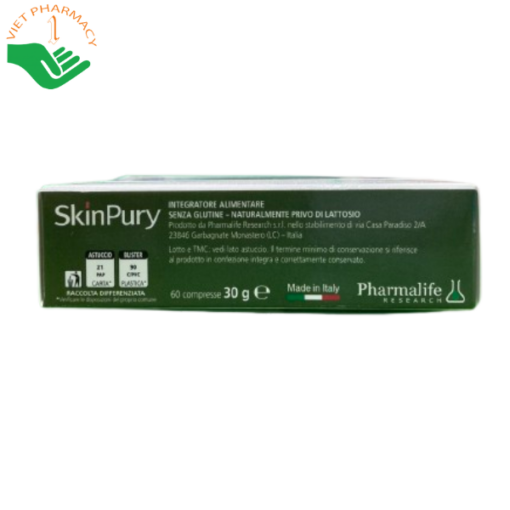 Viên uống thải độc, chống oxy hoá, làm đẹp da Pharmalife Skin Pury