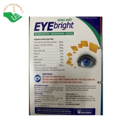 Viên uống sáng mắt Eye Bright Takarai