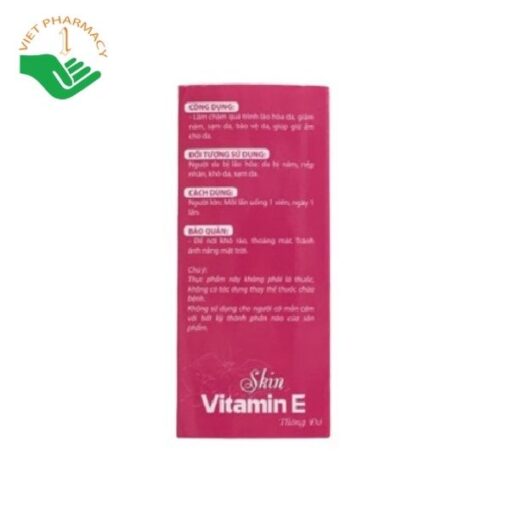 Viên uống Skin Vitamin E Thông Đỏ