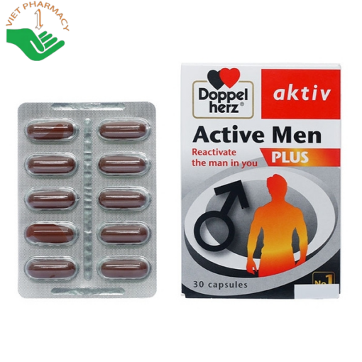 Viên uống tăng cường sinh lực nam giới Doppelherz Aktiv Active Men Plus