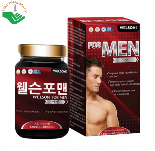 Viên uống tăng cường sinh lý nam Welson For Men Zinc