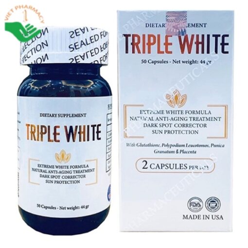 Viên uống trắng da Triple White