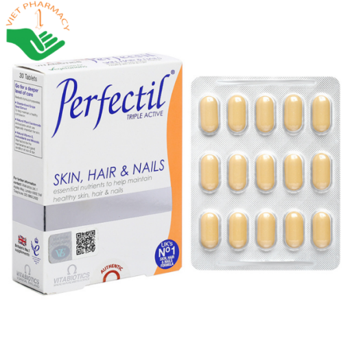 Viên uống Vitabiotics Perfectil Skin, Hair & Nails