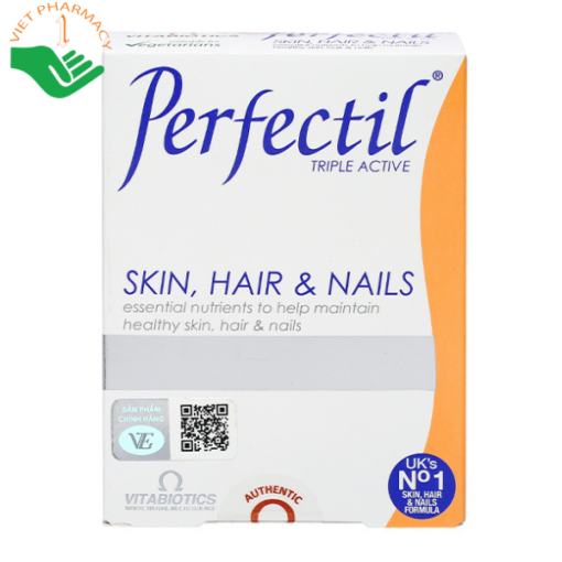 Viên uống Vitabiotics Perfectil Skin, Hair & Nails