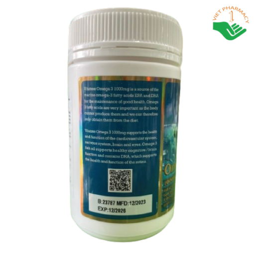 TPCN VITATREE OMEGA-3 (Chai 150 viên nang mềm)