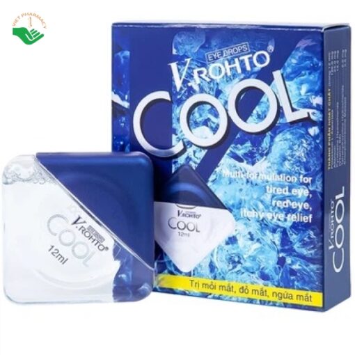 Dung dịch nhỏ mắt V.Rohto Cool trị mỏi mắt, ngứa mắt