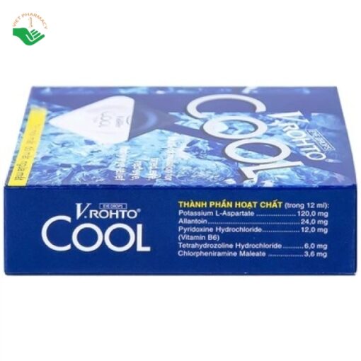 Dung dịch nhỏ mắt V.Rohto Cool trị mỏi mắt, ngứa mắt