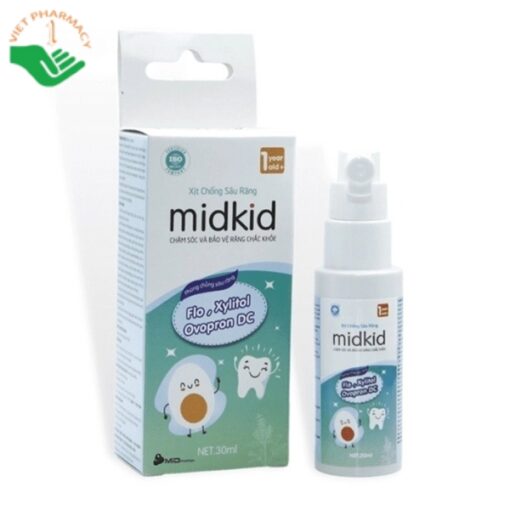 Xịt chống sâu răng Midkid 30ml bảo vệ răng miệng cho trẻ