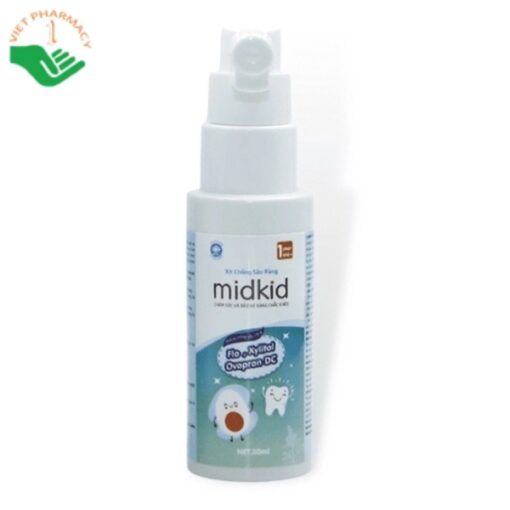 Xịt chống sâu răng Midkid 30ml bảo vệ răng miệng cho trẻ