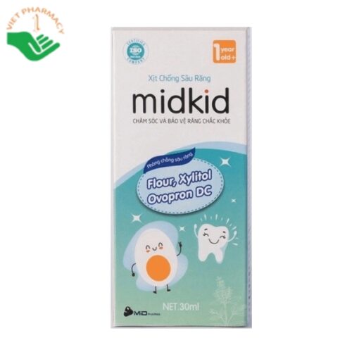 Xịt chống sâu răng Midkid 30ml bảo vệ răng miệng cho trẻ