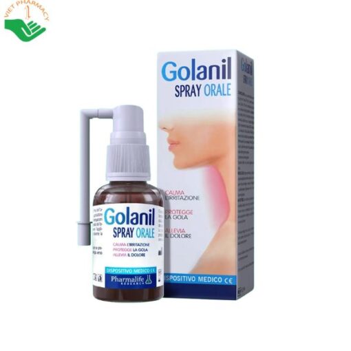 Xịt Họng Golanil Spray Orale - Giảm Nhanh Triệu Chứng Ho, Nóng Rát Họng