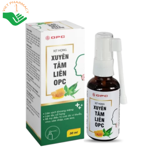 Xịt họng Xuyên Tâm Liên OPC