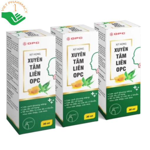 Xịt họng Xuyên Tâm Liên OPC