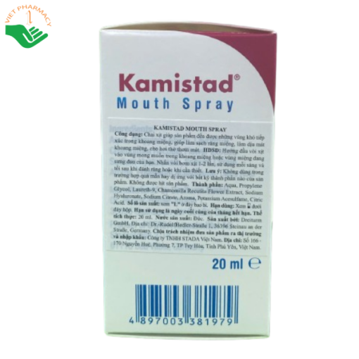 Xịt họng Kamistad Mouth Spray