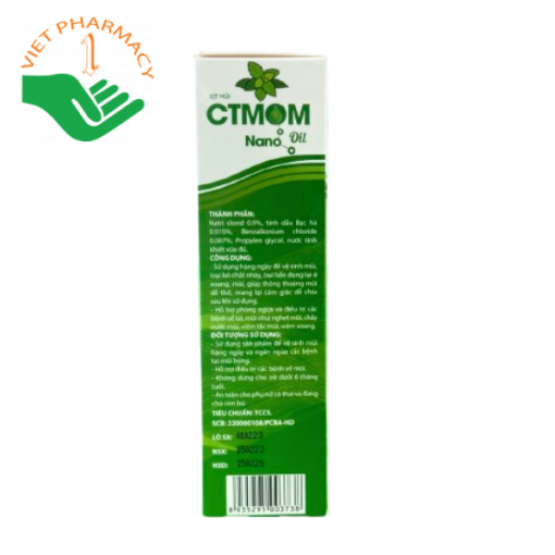 Xịt mũi CTMOM NANO OIL phòng ngừa các bệnh về mũi