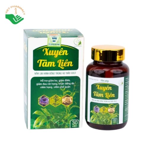 Xuyên Tâm Liên Nấm Lim Xanh Đông Trùng Hạ Thảo Gold