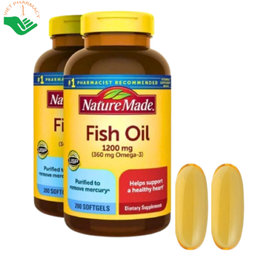 Viên uống Fish Oil 1200mg Nature Made