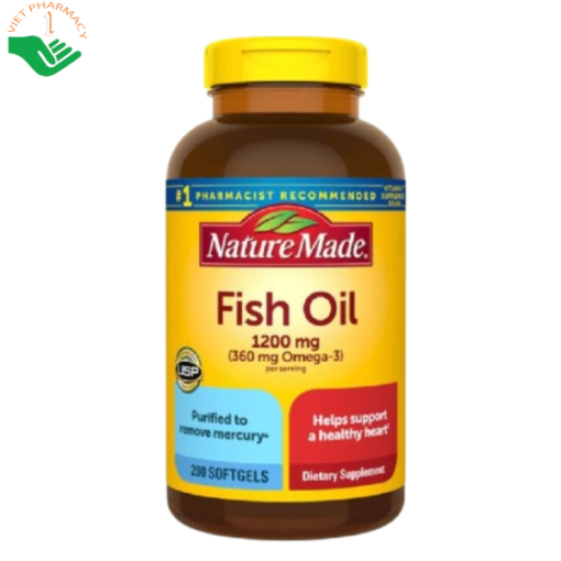 Viên uống Fish Oil 1200mg Nature Made